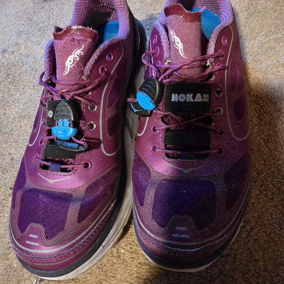Hoka One Conquest Womans Running Shoes In Mulberry 7 - Picture 6 of 7